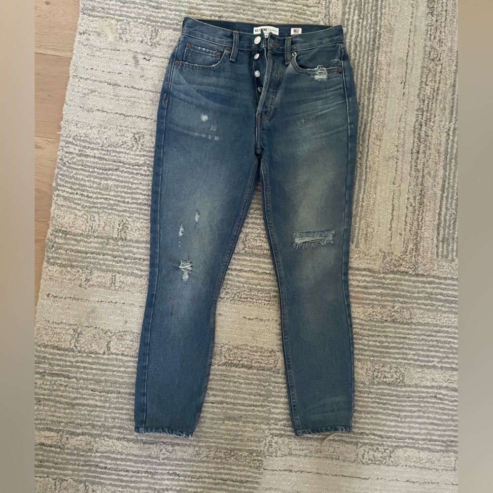 Levi’s Re/Done Classic Straight Blue Denim Jeans